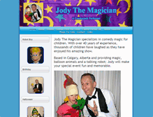 Tablet Screenshot of jodythemagician.com